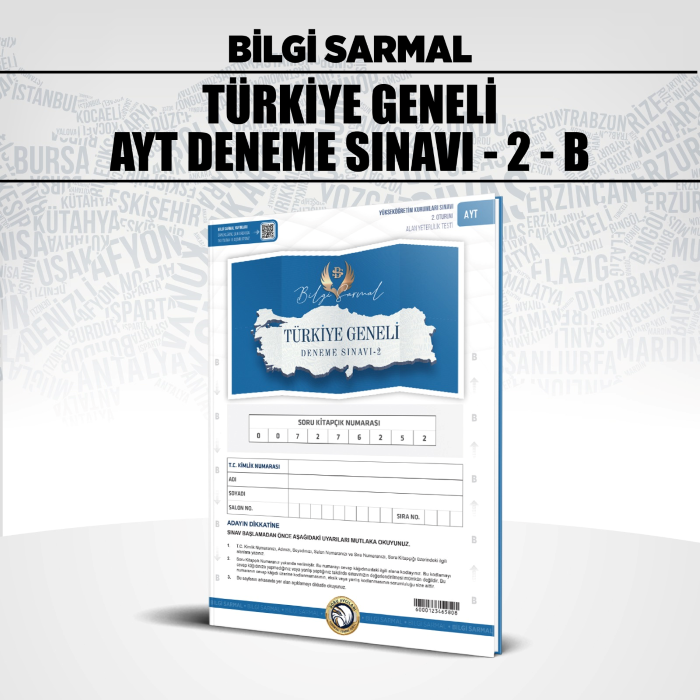B.SARMAL YKS AYT TÜRKİYE GENELİ SNV 2-B - 2025-26